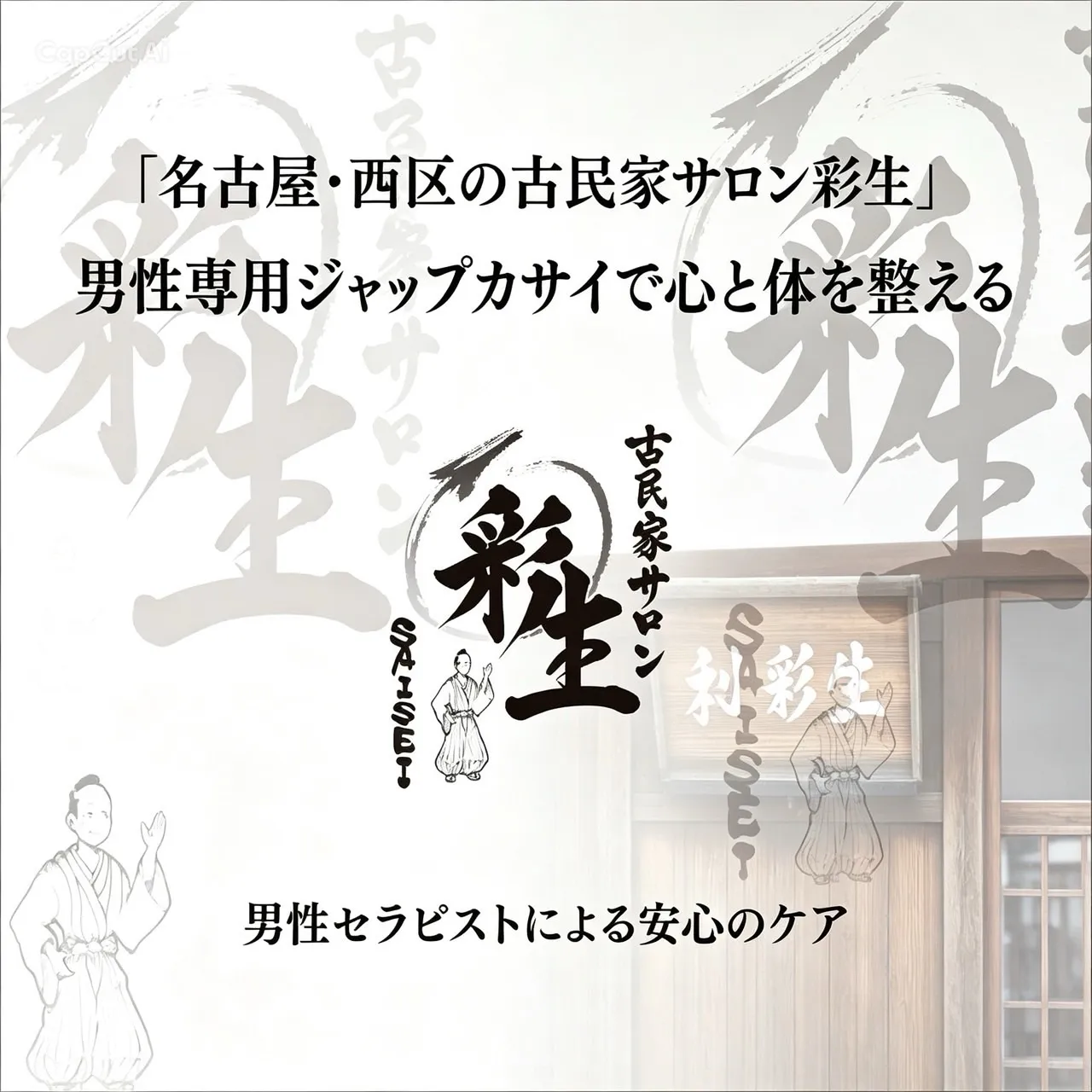 名古屋・西区の古民家サロン彩生｜男性専用ジャップカサイで心と...